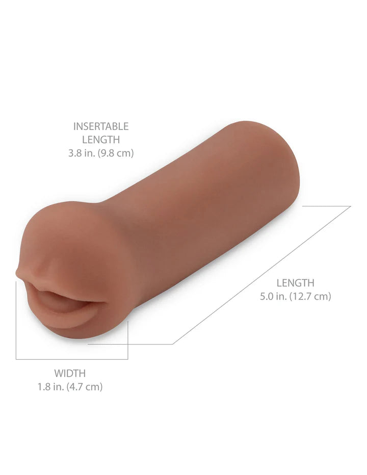 PDX Extreme Coed Cocksucker - Brown - Mouth Style Stroker | 603912775501 | Available at EroticWarehouse.com