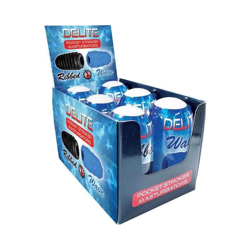 Delite Pocket Stroker Masturbators - 6 Pack | 782631326000 | Available at EroticWarehouse.com