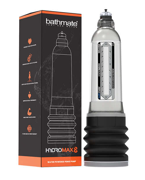 Bathmate Hydromax 8 - Clear Penis Pump | 5060140201021 | Available at EroticWarehouse.com