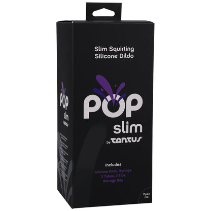 Pop Slim By Tantus Squirting Dildo Indiglow | 19213851880 | Available at EroticWarehouse.com
