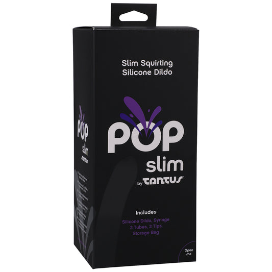 Pop Slim By Tantus Squirting Dildo Indiglow | 19213851880 | Available at EroticWarehouse.com