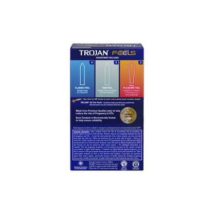 Trojan All The Feels 10Ct | 22600000709 | Available at EroticWarehouse.com