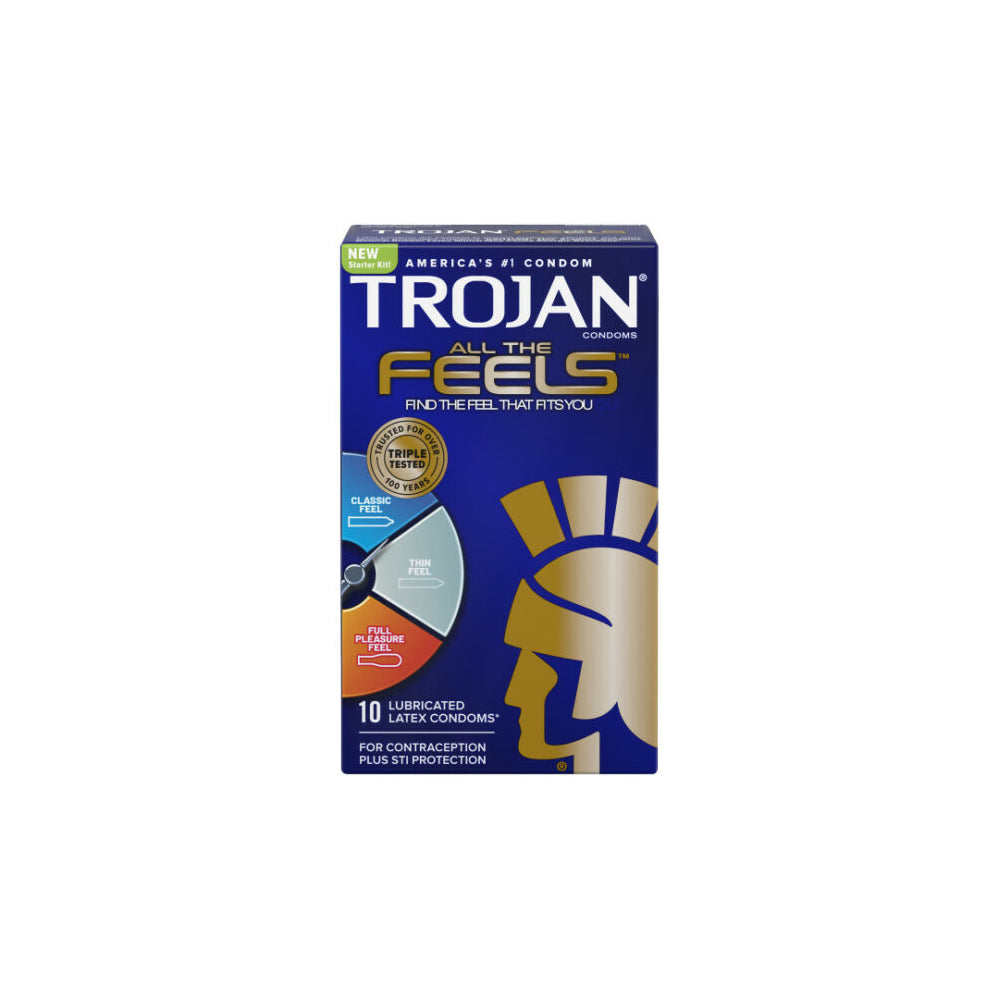 Trojan All The Feels 10Ct | 22600000709 | Available at EroticWarehouse.com
