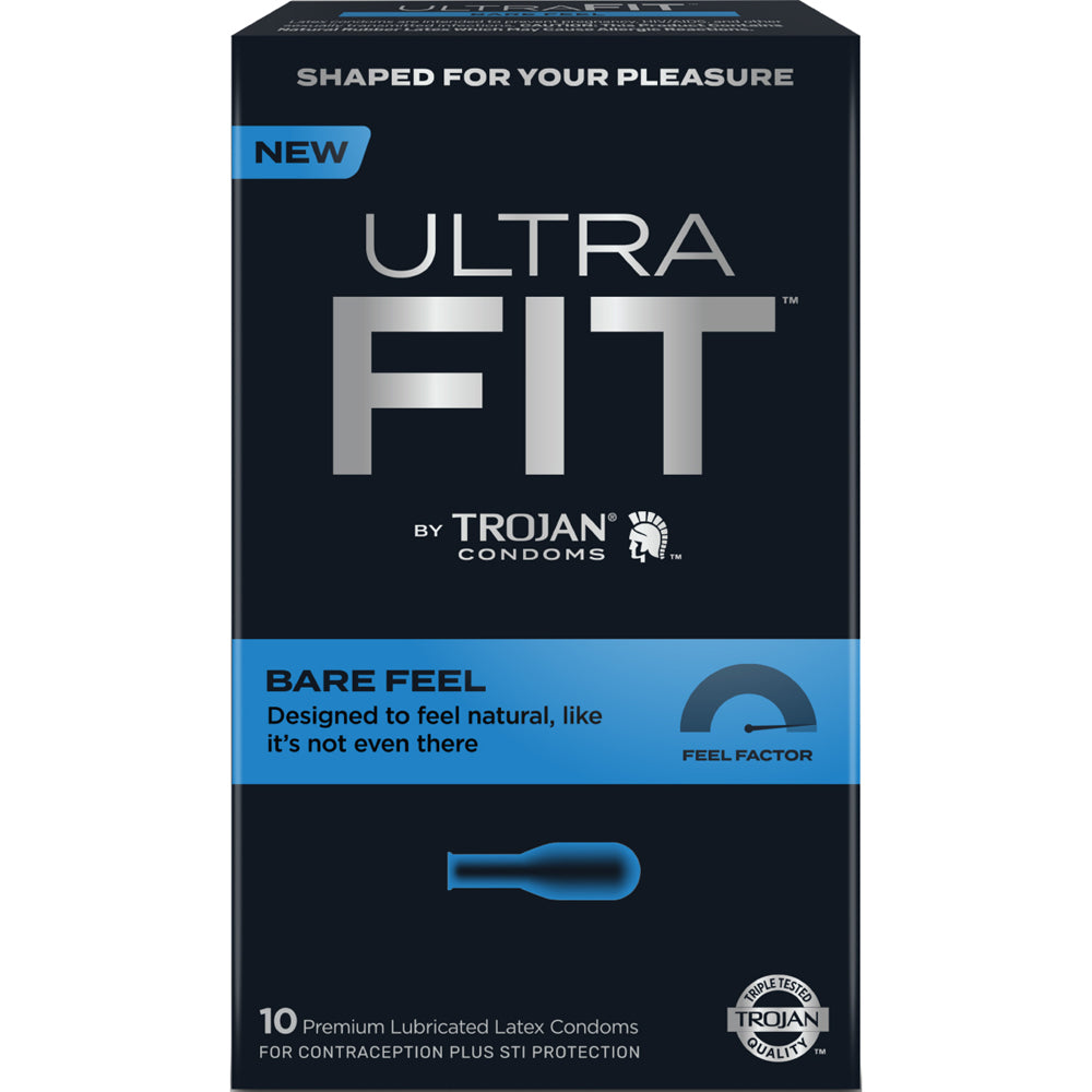 Trojan Ultra Fit Bare Feel Condoms 10Pk | 22600001423 | Available at EroticWarehouse.com