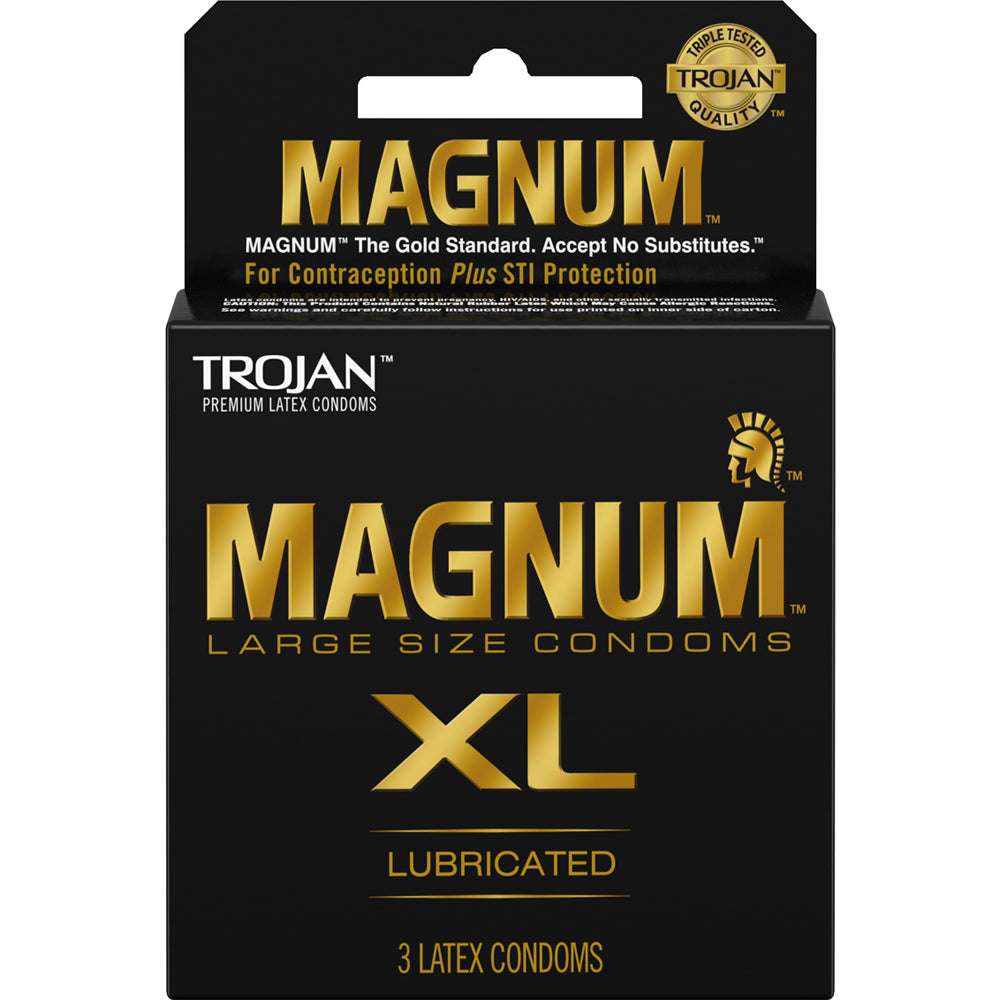 Trojan Magnum XL Condoms 3Pk | 22600020158 | Available at EroticWarehouse.com