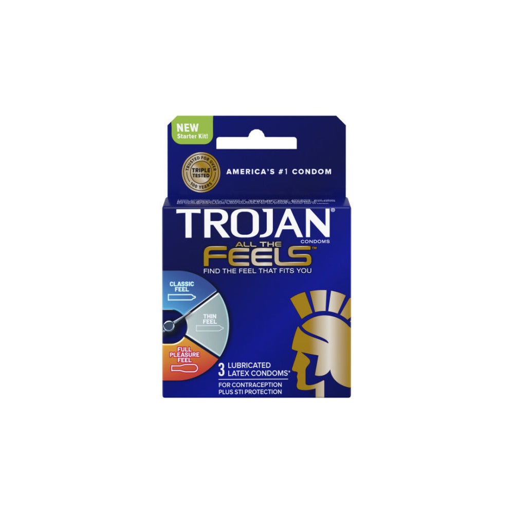 Trojan All The Feels 3Ct | 22600300007 | Available at EroticWarehouse.com