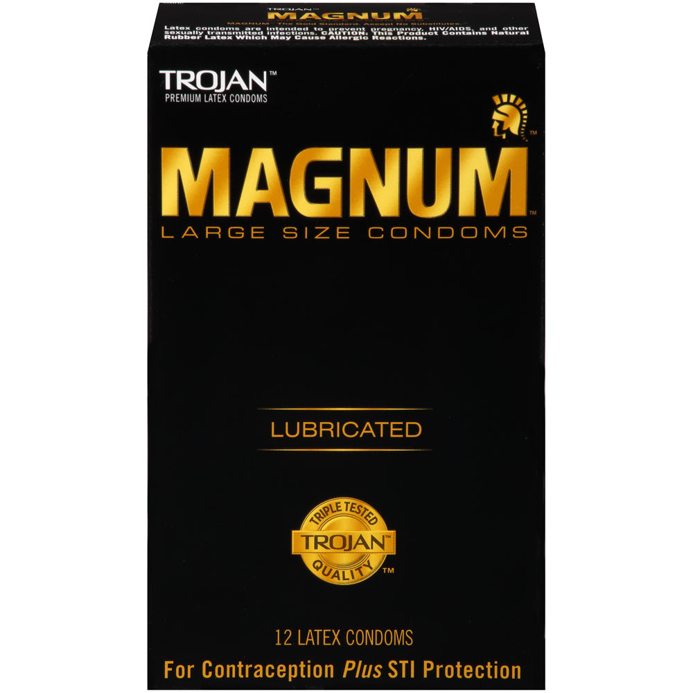Trojan Magnum Larger Size (12ct) | 22600642145 | Available at EroticWarehouse.com