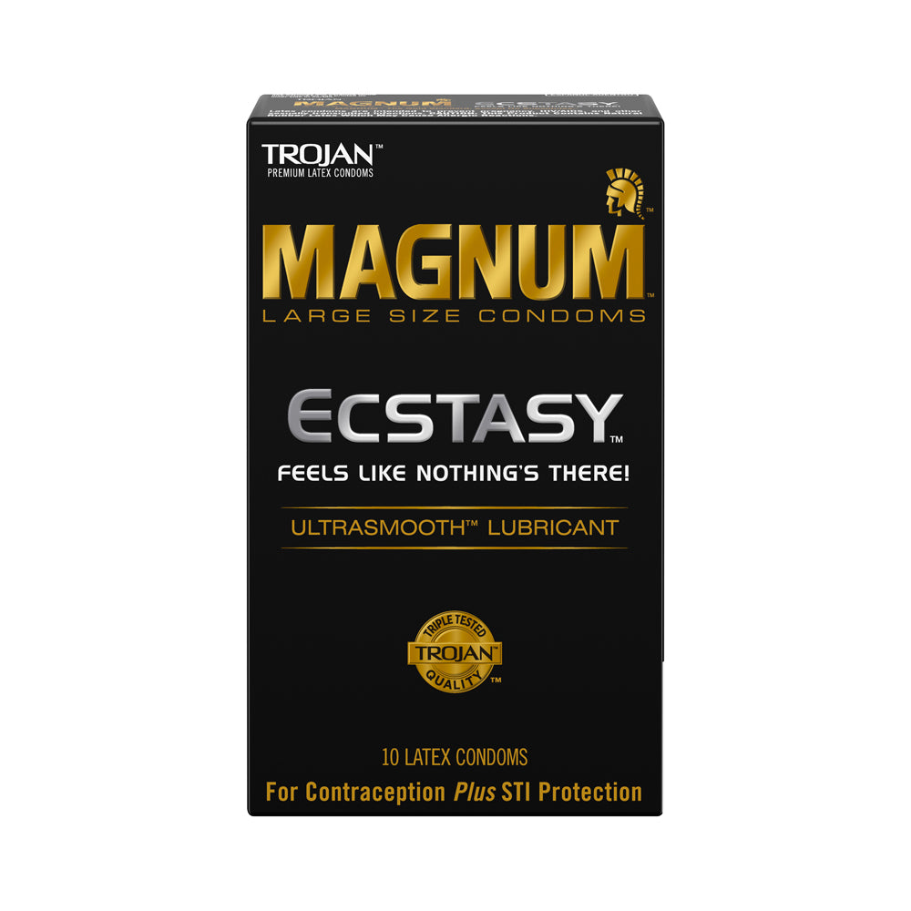 Trojan Magnum Ecstasy (10ct) | 22600643135 | Available at EroticWarehouse.com