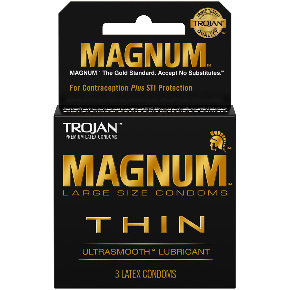Trojan Magnum Thin (3ct) | 22600646037 | Available at EroticWarehouse.com
