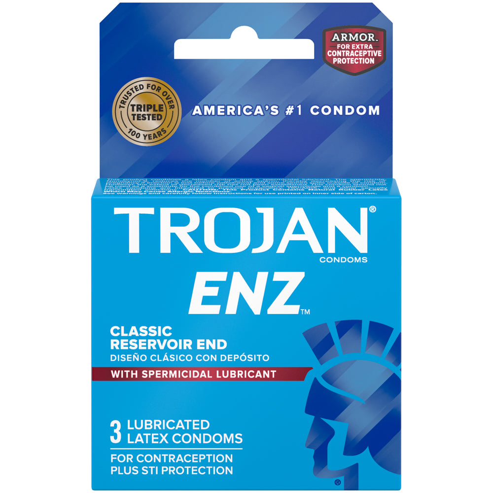 Trojan Enz Spermicidal (3ct) | 22600931508 | Available at EroticWarehouse.com