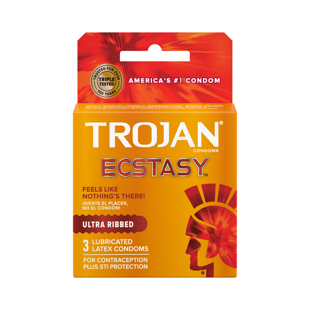 Trojan Ecstasy 3Pk Ultrasmooth | 22600947219 | Available at EroticWarehouse.com