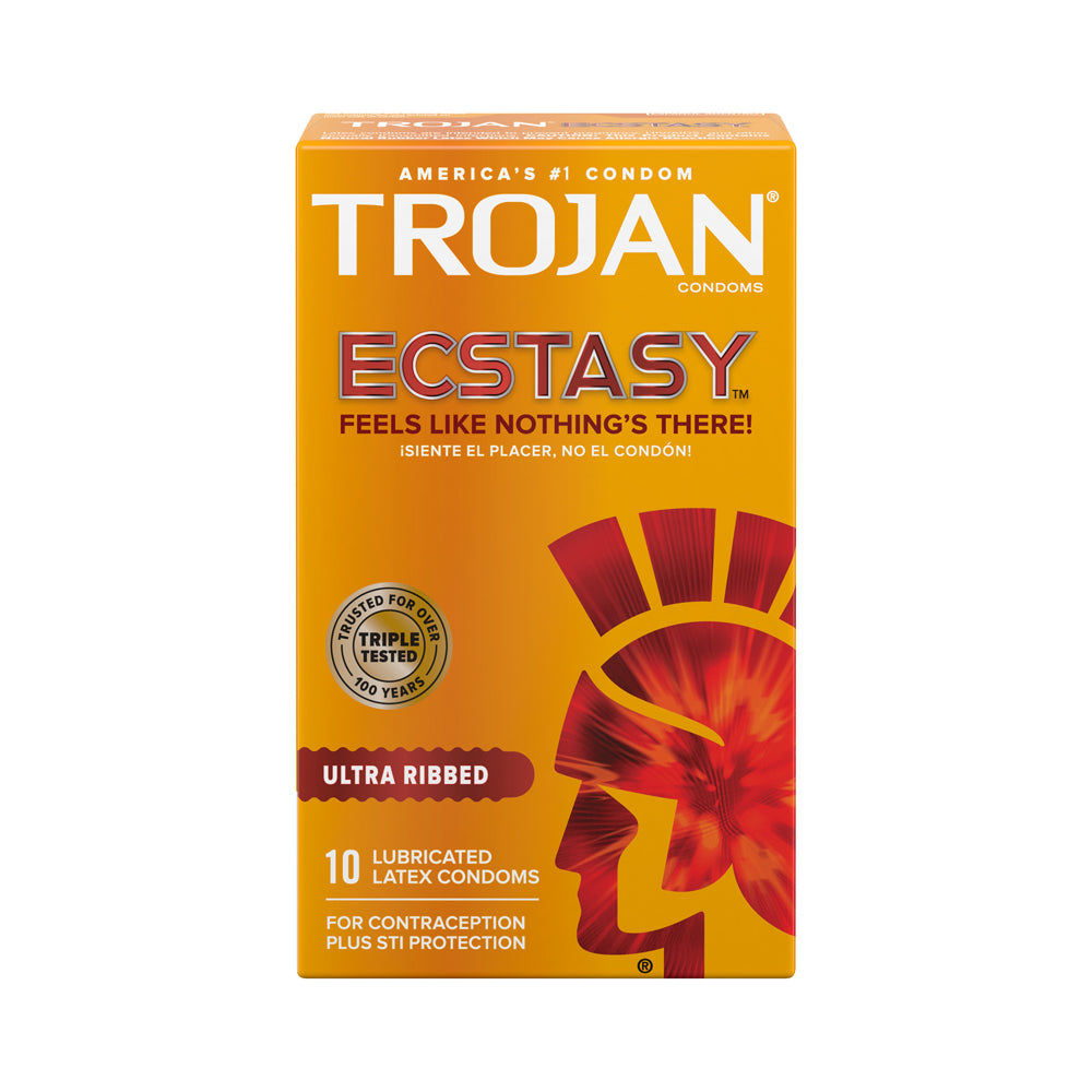 Trojan Ecstasy (10ct) | 22600947325 | Available at EroticWarehouse.com