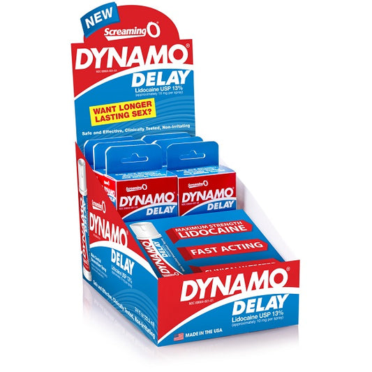Dynamo Delay Spray 6 Pack In Pop Box 6 Ct Display | 10817483011525 | Available at EroticWarehouse.com