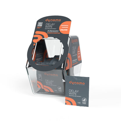 Dynamo Wellness Delay Wipe 4% In Candy Bowl 144 Ct | 10817483018579 | Available at EroticWarehouse.com