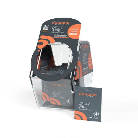 Dynamo Wellness Delay Wipe 4% In Candy Bowl 144 Ct | 10817483018579 | Available at EroticWarehouse.com