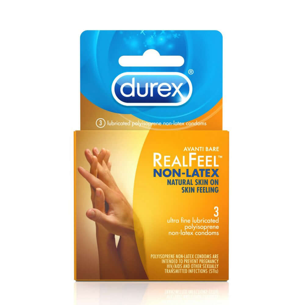 Durex Avanti Bare RealFeel Non-Latex Condoms 3Pk | 302340894555 | Available at EroticWarehouse.com