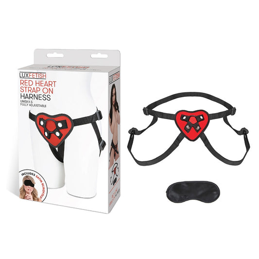 Red Heart Strap-On Harness | 4890808062111 | Available at EroticWarehouse.com