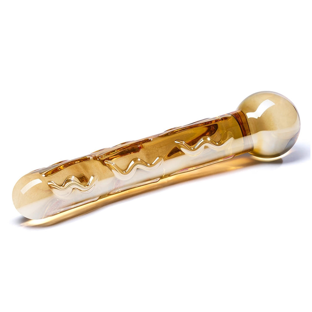 Orange Tickler Glass Dildo | 4890808063217 | Available at EroticWarehouse.com