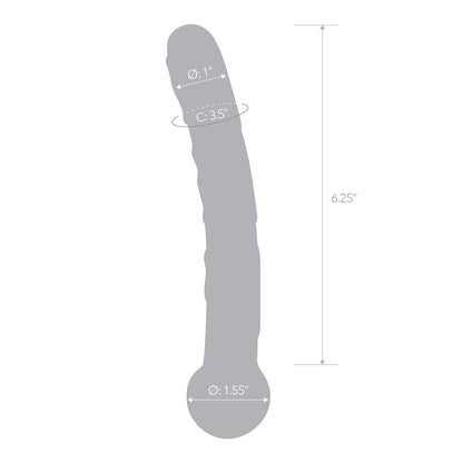 Orange Tickler Glass Dildo | 4890808063217 | Available at EroticWarehouse.com