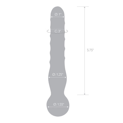 Joystick Clear Glass Dildo | 4890808063460 | Available at EroticWarehouse.com