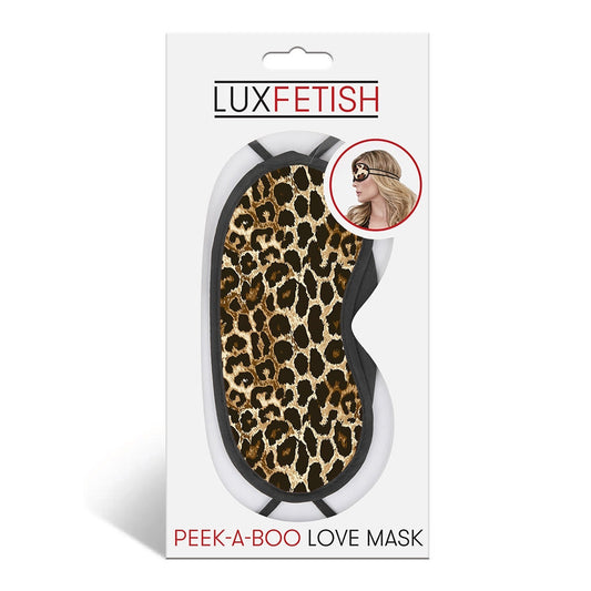 Peek-A-Boo Love Mask Leopard | 4890808105078 | Available at EroticWarehouse.com