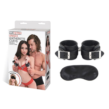 Unsex Leatherette Cuffs | 4890808110362 | Available at EroticWarehouse.com