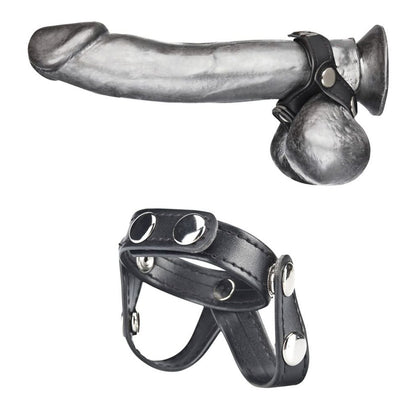 V-Style Cock Ring With Ball Divider | 4890808110447 | Available at EroticWarehouse.com