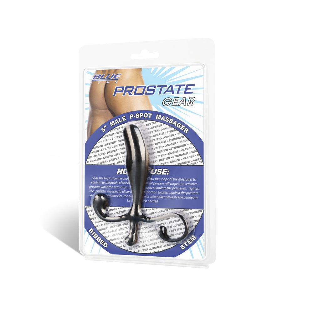 5" Male P-Spot Massager Black | 4890808125885 | Available at EroticWarehouse.com