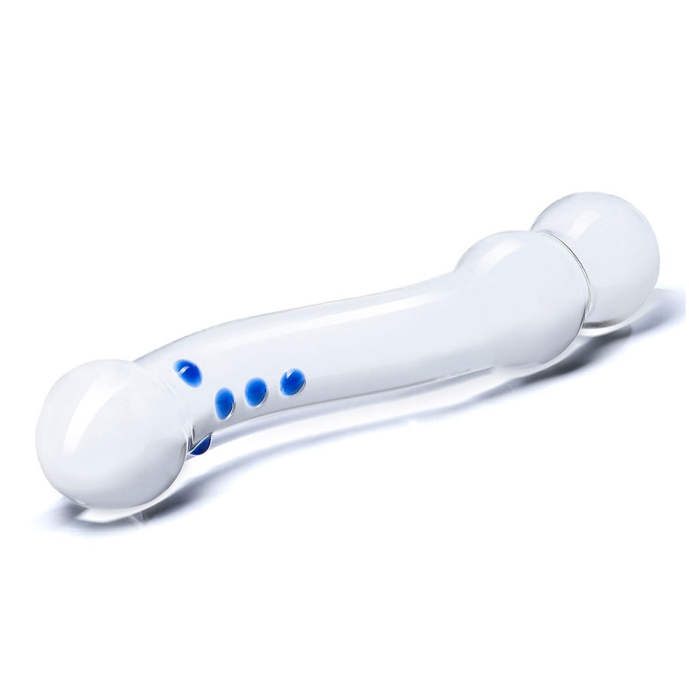 6" Curved G-Spot Glass Dildo | 4890808205617 | Available at EroticWarehouse.com