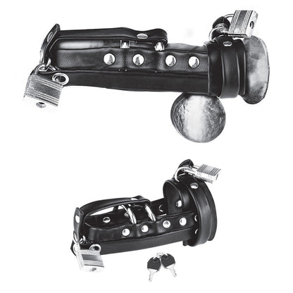 Gimp Cock Locking Chastity Sheath With Double Metal Cock Ring | 4890808211588 | Available at EroticWarehouse.com