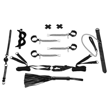 All-Chained-Up Bondage Play 6Pc Bedspreader Set | 4890808218044 | Available at EroticWarehouse.com