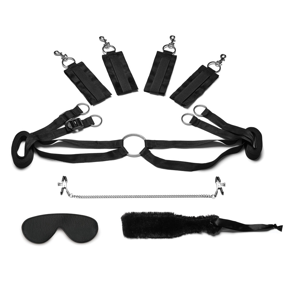 Fuzzy Lovers 4Pc Bedspreader Set | 4890808218051 | Available at EroticWarehouse.com
