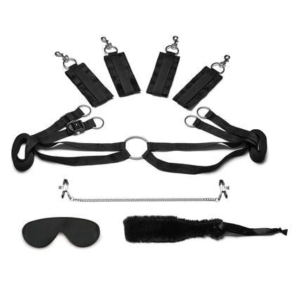 Fuzzy Lovers 4Pc Bedspreader Set | 4890808218051 | Available at EroticWarehouse.com