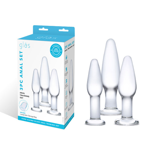 3Pc Glass Anal Training Set | 4890808219294 | Available at EroticWarehouse.com