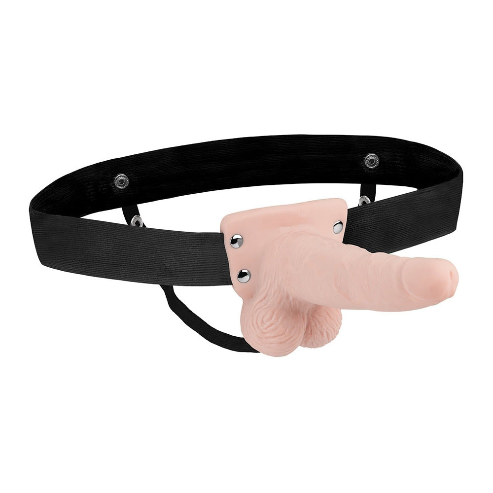 6" Rechargeable Strap-On With Balls Fresh | 4890808245149 | Available at EroticWarehouse.com