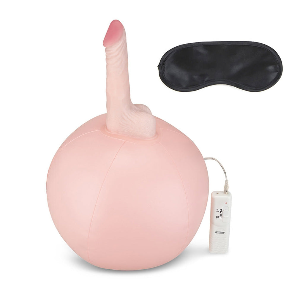 Inflatable Sex Ball With Vibrating Realistic Dildo | 4890808245514 | Available at EroticWarehouse.com