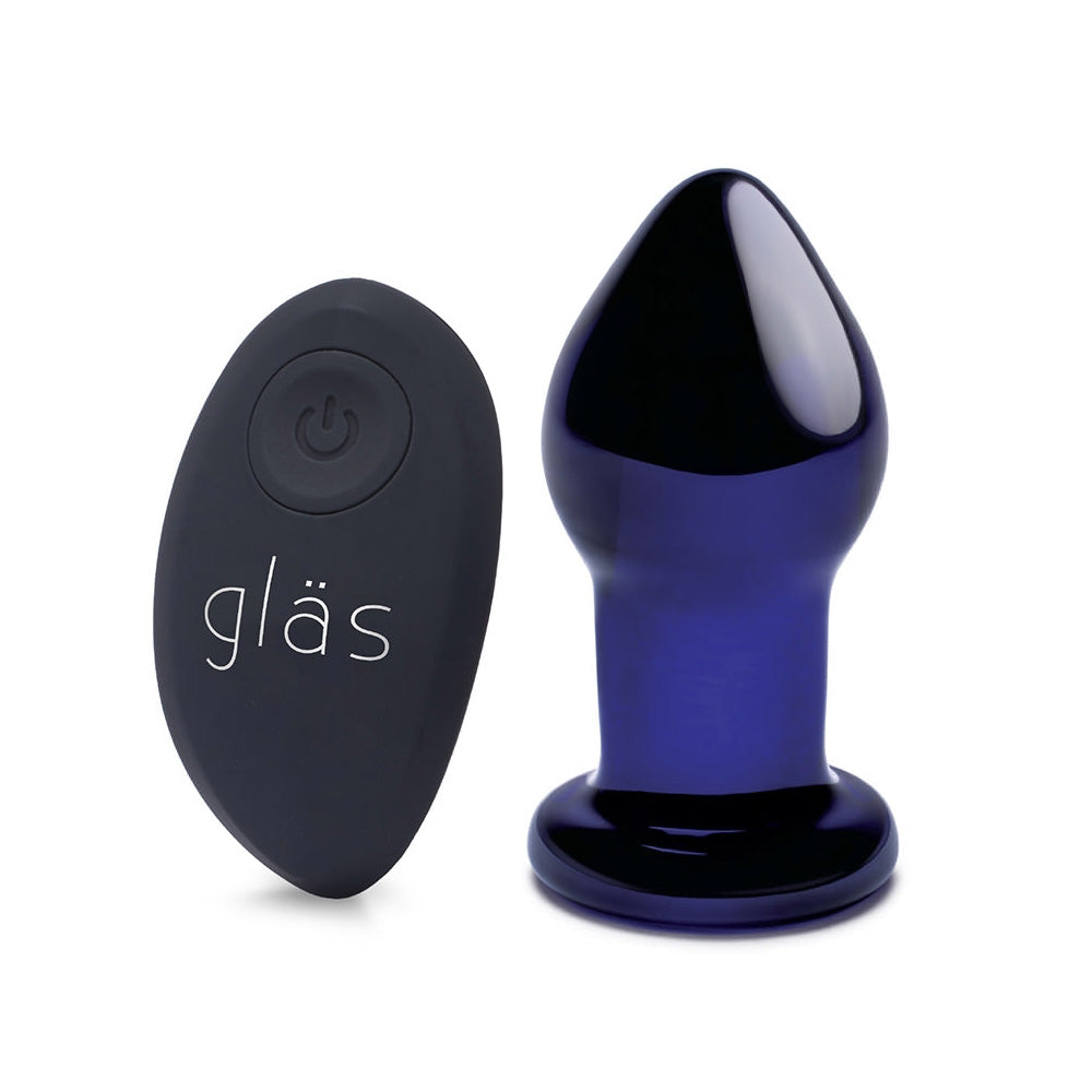 Glas 3.5" Rechargeable Remote Controlled Vibrating Butt Plug | 4890808250556 | Available at EroticWarehouse.com