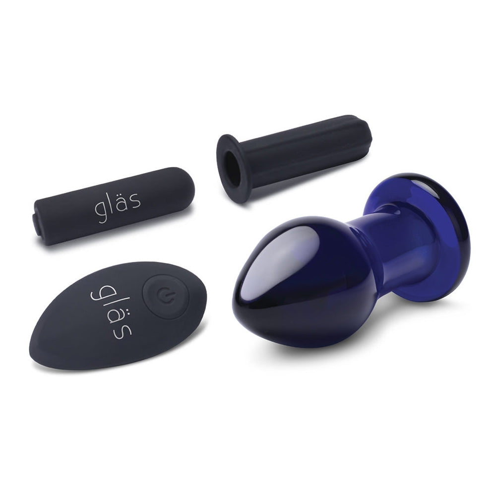 Glas 3.5" Rechargeable Remote Controlled Vibrating Butt Plug | 4890808250556 | Available at EroticWarehouse.com