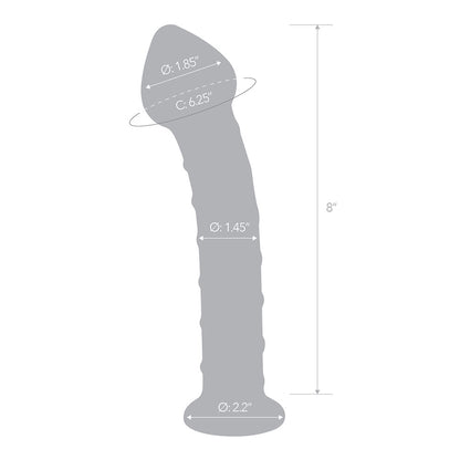 Glas 8'' Mr. Swirly Dildo | 4890808252710 | Available at EroticWarehouse.com