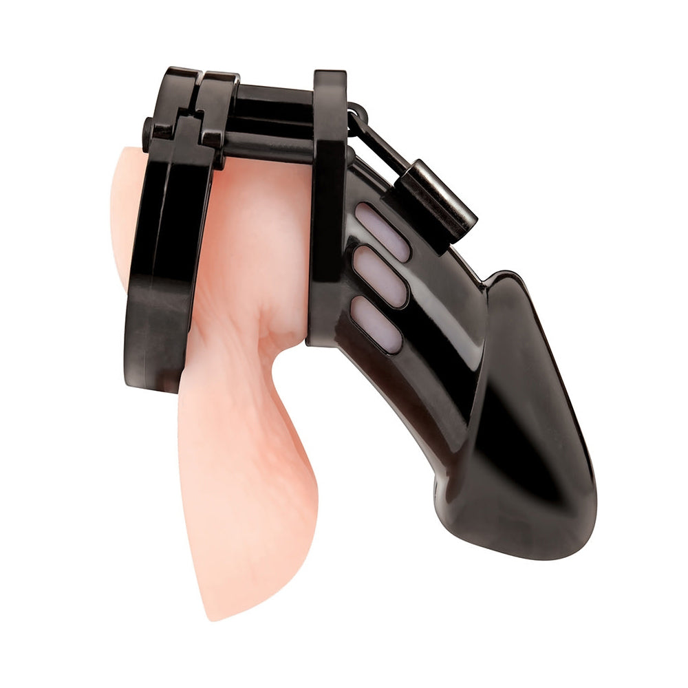 Acrylic See-Thru Chastity Cage Black | 4890808263327 | Available at EroticWarehouse.com