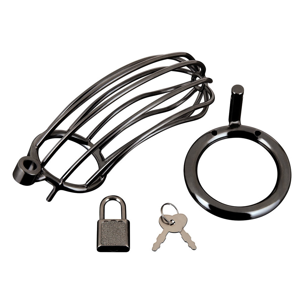 Prisoner Cock Cage Black | 4890808263341 | Available at EroticWarehouse.com