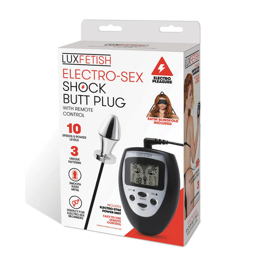 Electro-Sex Shock Butt Plug With Remote Control | 4890808263402 | Available at EroticWarehouse.com