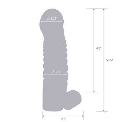 5.25" Vibrating Penis Enhancing Sleeve Extension | 4890808264546 | Available at EroticWarehouse.com