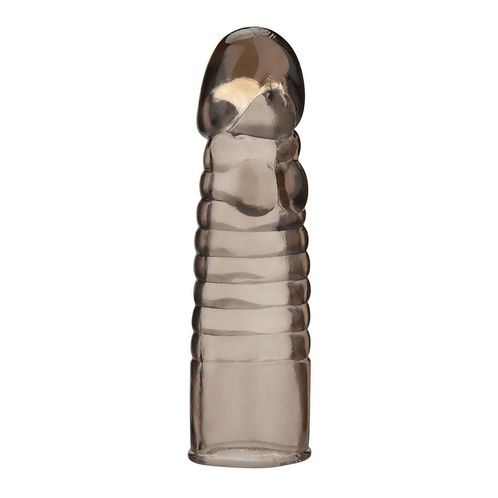6" Ribbed Realistic Penis Enhancing Sleeve Extension | 4890808264553 | Available at EroticWarehouse.com