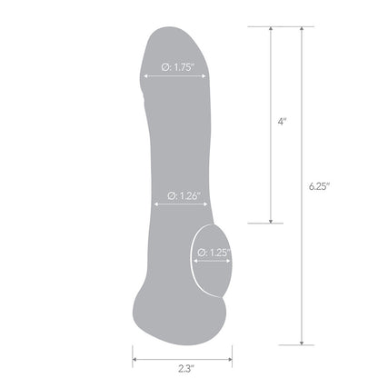 6.25" Transparent Penis Enhancing Sleeve Extension | 4890808264577 | Available at EroticWarehouse.com