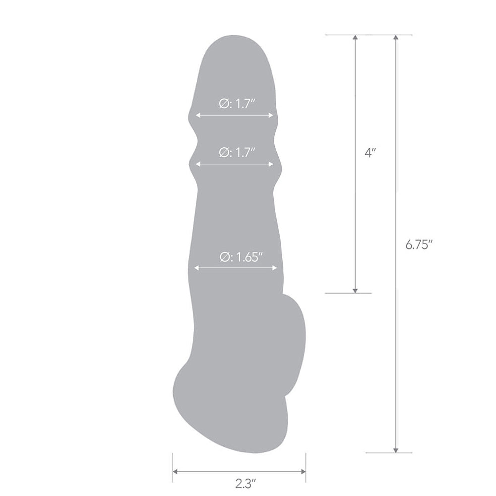 6.75" Girthy Penis Enhancing Sleeve Extension | 4890808264584 | Available at EroticWarehouse.com