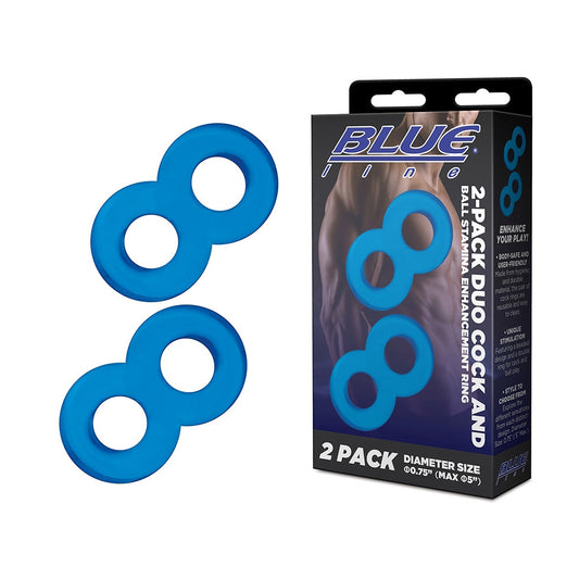 2-Pack Duo Cock And Ball Stamina Enhancement Ring | 4890808264607 | Available at EroticWarehouse.com