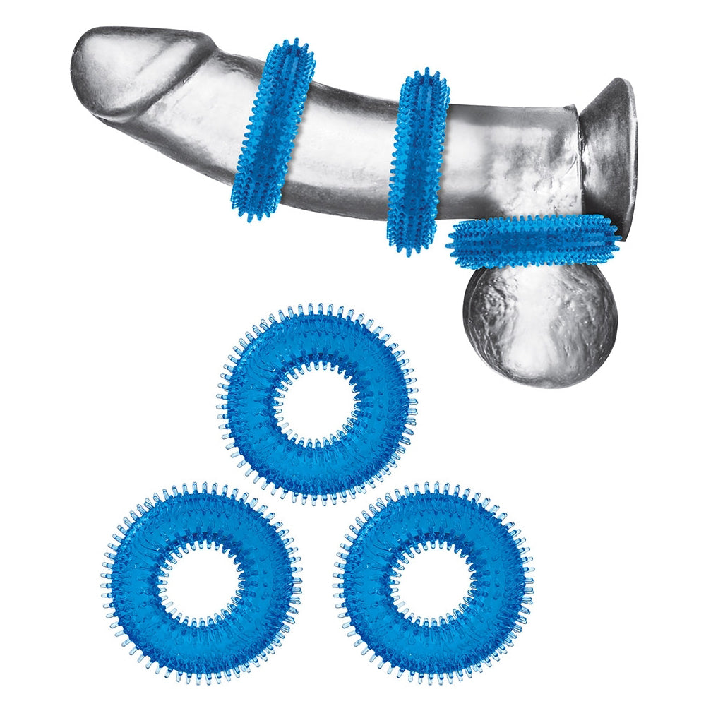 3-Pack Ultra-Stim Stretch Cock Rings | 4890808264645 | Available at EroticWarehouse.com