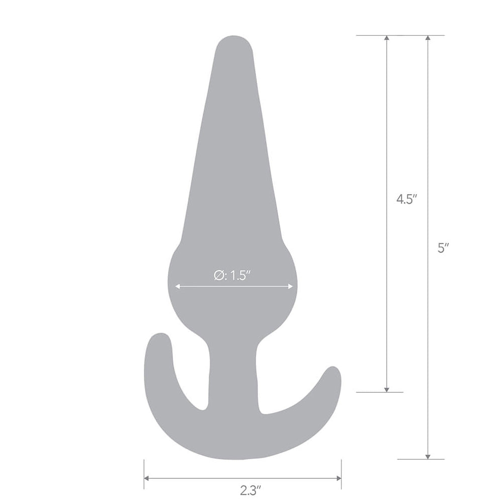 5" Medium Tapered Butt Plug | 4890808264751 | Available at EroticWarehouse.com