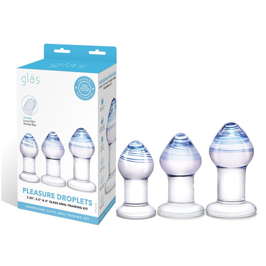 Glas Pleasure Droplets Anal Training Kit | 4890808265079 | Available at EroticWarehouse.com